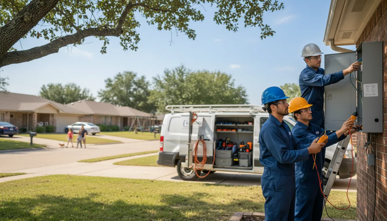 Certified electrician providing emergency electrical services in Protection, KS